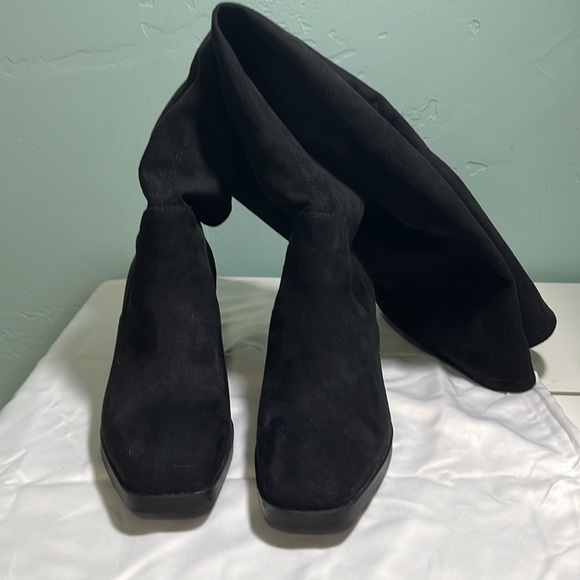 H&M thigh high faux suede over the knee boots - Picture 4 of 11